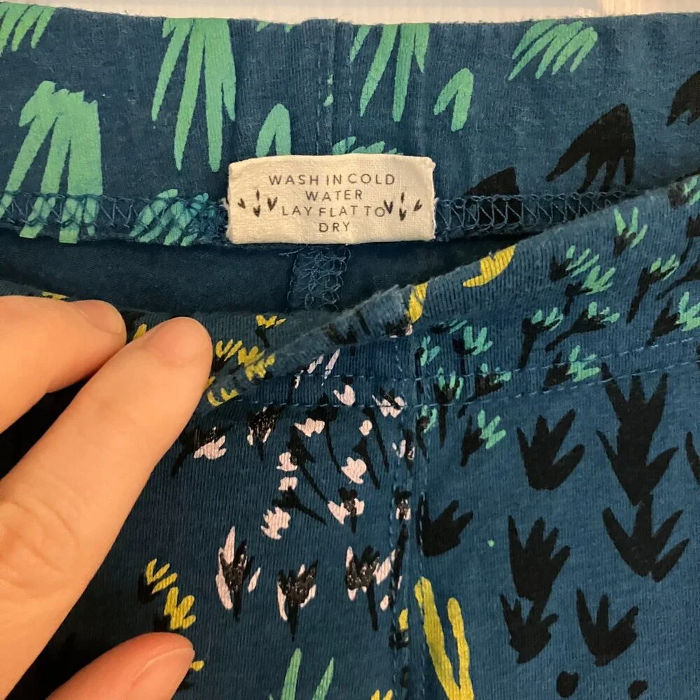 High Waisted Floral Leggings - Hand Printed Organic Cotton - Thief and Bandit - Picture 5 of 5